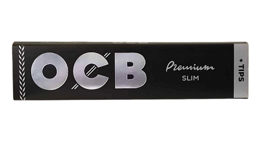 OCB Premium – King Size Slim + Tips rolling papers + tips