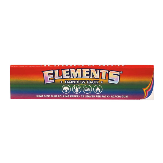 Elements Rainbow Pack – King Size Slim rolling papers