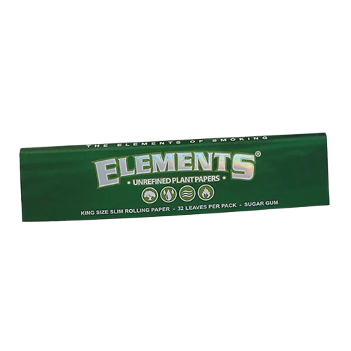 Elements Green – King Size Slim rolling papers
