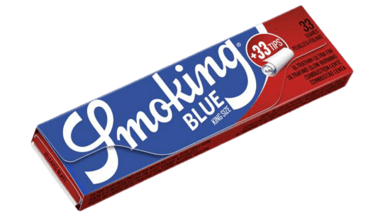 Smoking Blue– King Size + Tips rolling papers + tips
