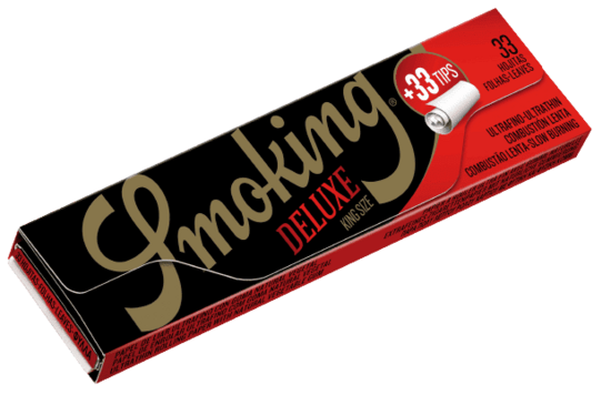 Smoking Deluxe – King Size Slim + Tips rolling papers + tips