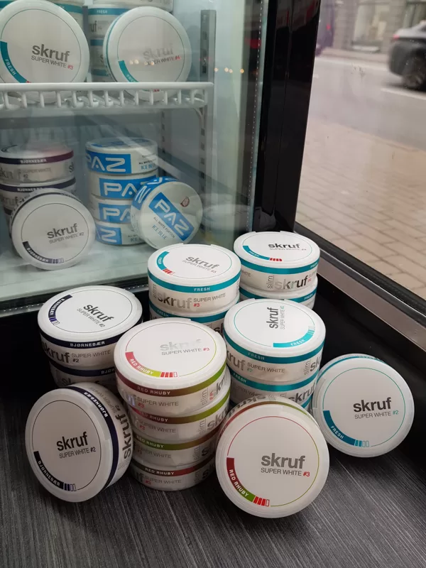 Snus nikotīna spilventiņi - Skruf, Lyft, Zyn, Fox, Nordic Spirit, Paz